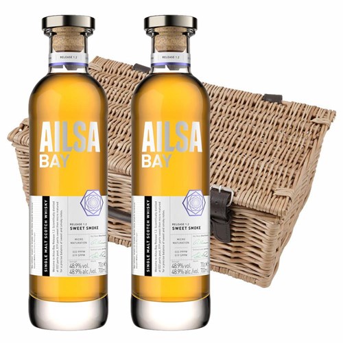 Ailsa Bay Single Malt 70cl Twin Hamper (2x70cl)